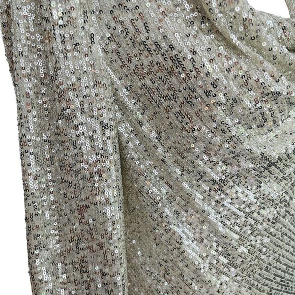 Alex Evenings Womens Sequined
Cowlneck Blouse, size M - Picture 8 of 8